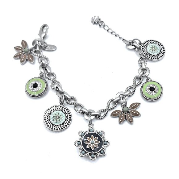 BOTANICA Retired lia sophia charm Bracelet - Picture 1 of 2